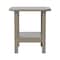Flash Furniture Brown 2 Tier Adirondack Style Patio Side Table LE-HMP-1035-1517H-BR-GG - alternate 4